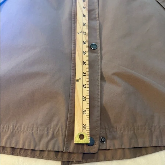 Coldwater Creek Hooded Raincoat Trench Coat Women’s L (14–16) Beige Tan Lined - Picture 10 of 16